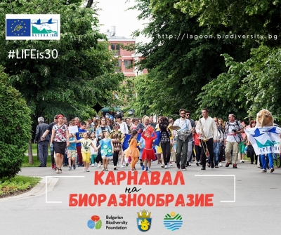  Пъстър карнавал с костюми на растения и животни 
