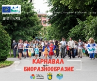  Пъстър карнавал с костюми на растения и животни 