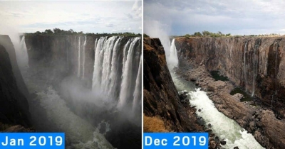 Водопадът Виктория пресъхна