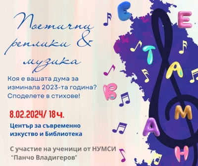 Коя е твоята дума за изминалата година – сподели в „Поетични реплики” на 8 февруари
